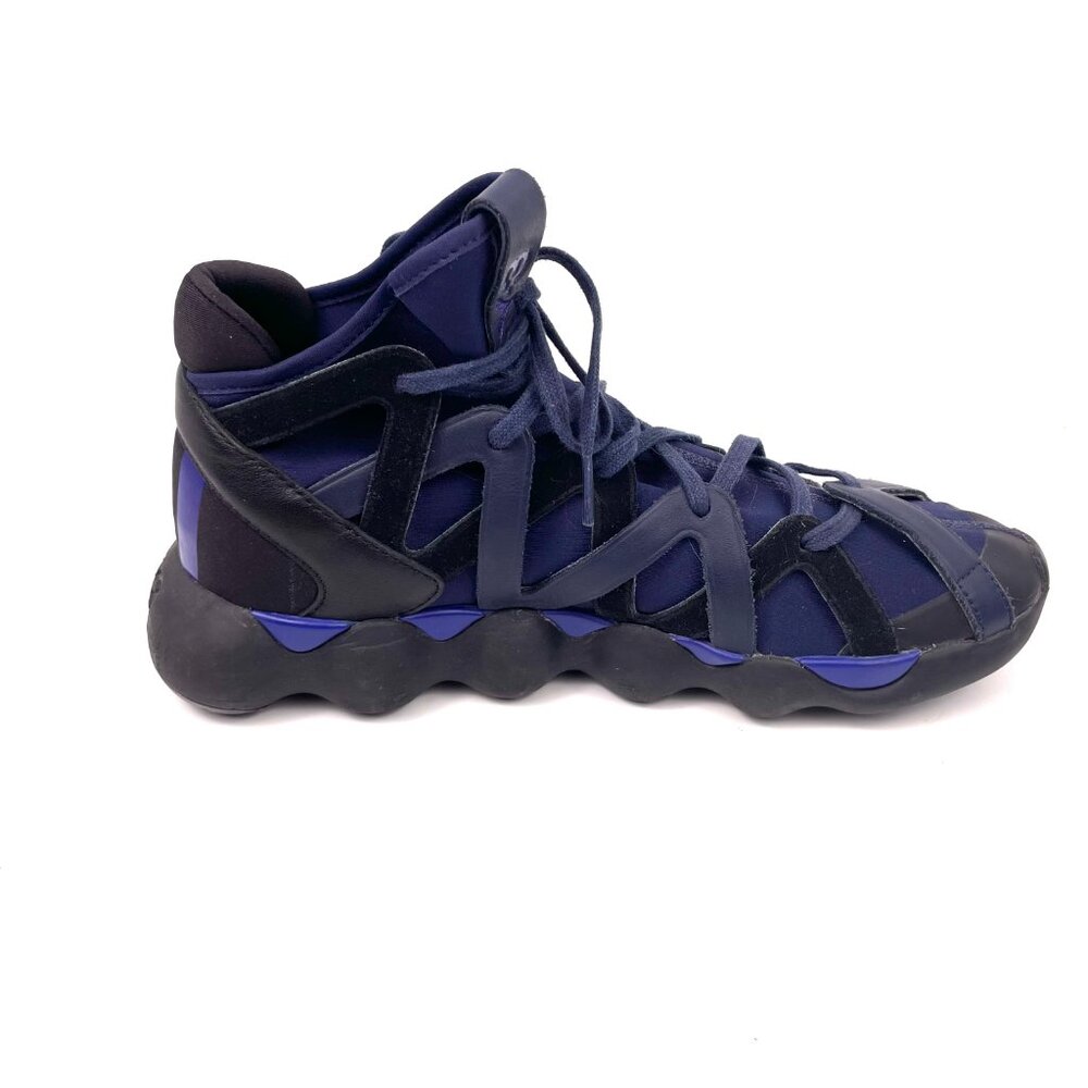 Men's Adidas Yohji Yamamoto Y-3 Kyujo High Top Blue Sneakers Shoes Size 8.5 - Picture 8 of 13